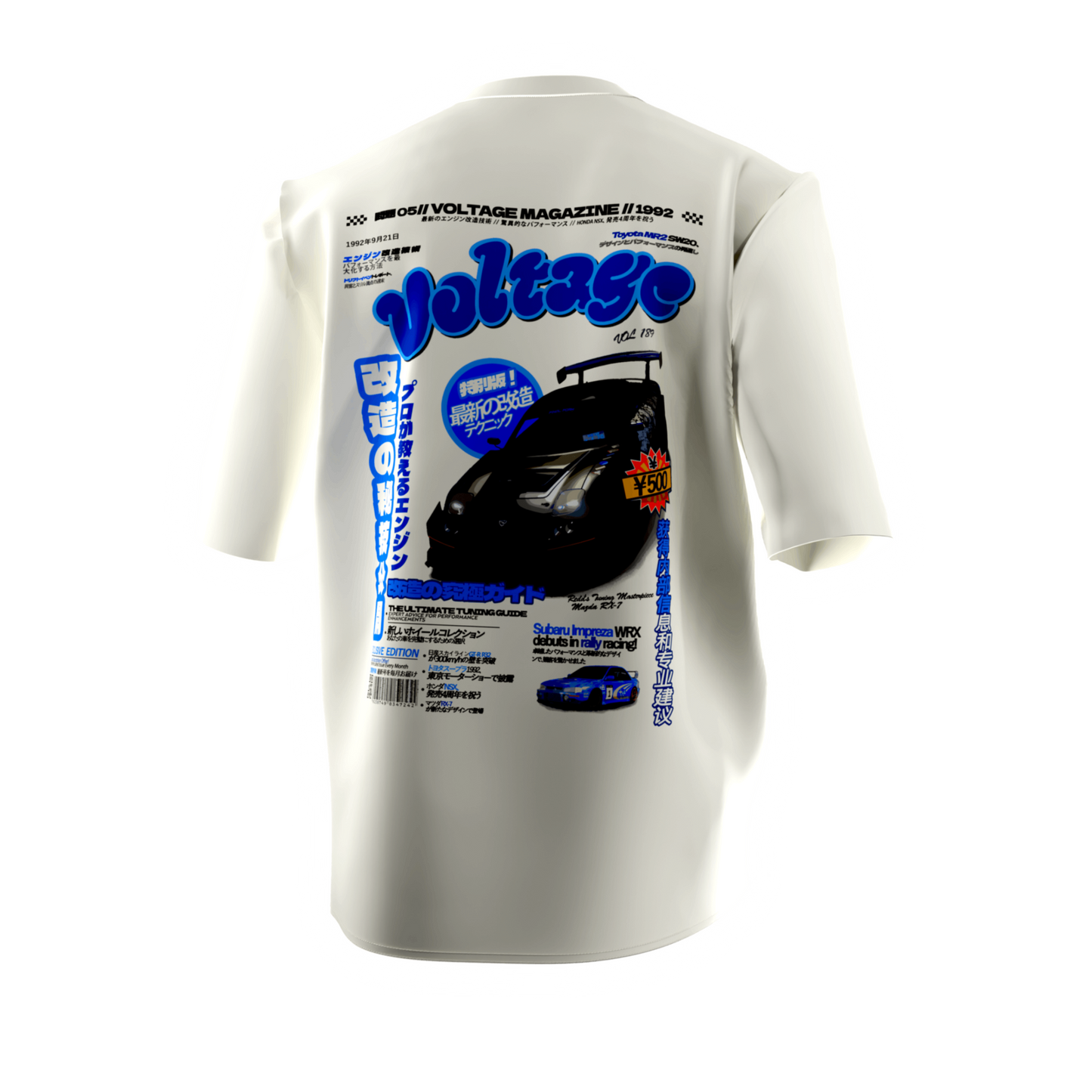 Camiseta Voltage Mazda Rx7 y Subaru Impreza WRX