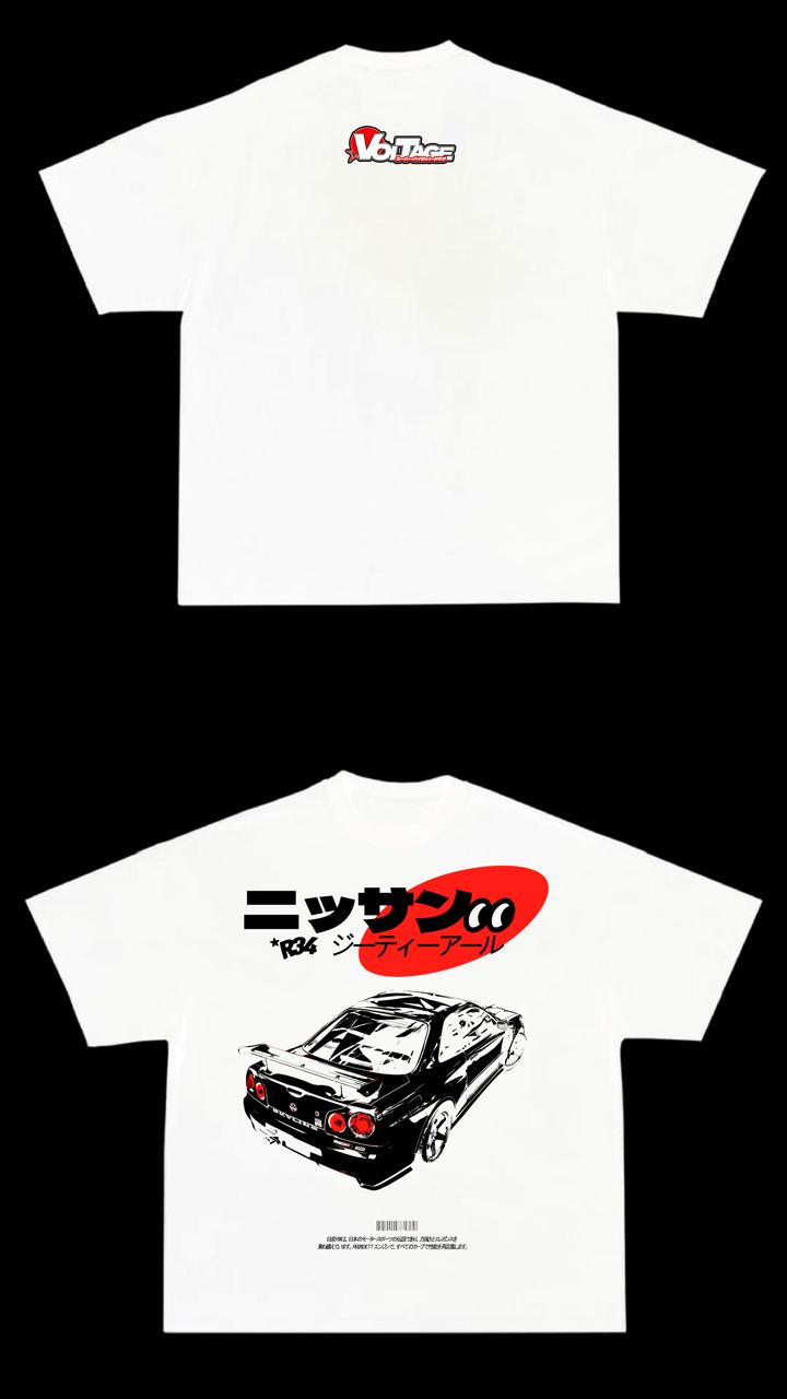 Camiseta Voltage RALLY 93 Nissan R34 Gtr Edition