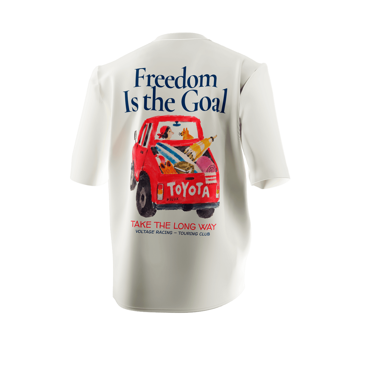 Camiseta Voltage Racing – Freedom Is The Goal - Toyota Hilux