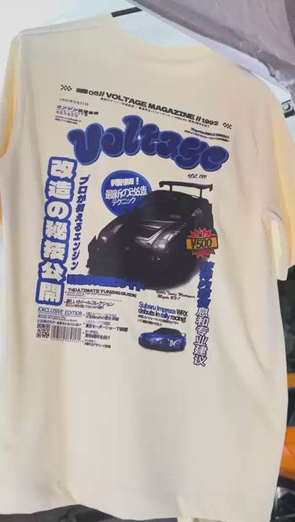 Camiseta Voltage Mazda Rx7 y Subaru Impreza WRX